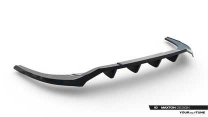 Diffusor RACE passend für Audi A3 Limousine 8Y Facelift schwarz Hochglanz