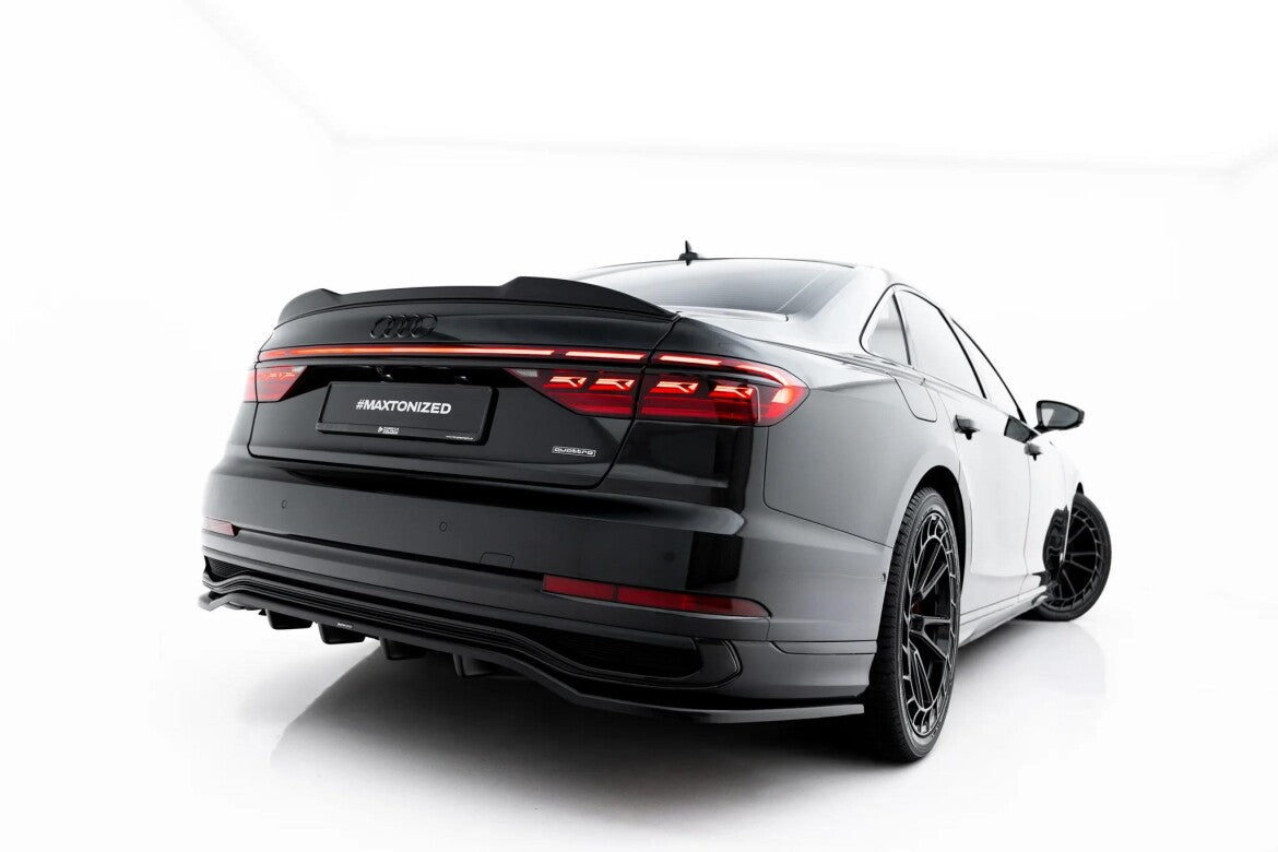 Diffusor RACE passend für Audi A8 S-Line Long D5 Facelift schwarz Hochglanz