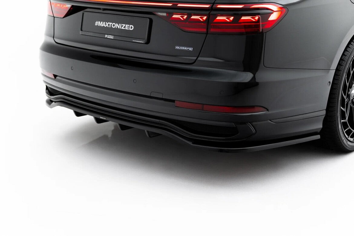 Diffusor RACE passend für Audi A8 S-Line Long D5 Facelift schwarz Hochglanz