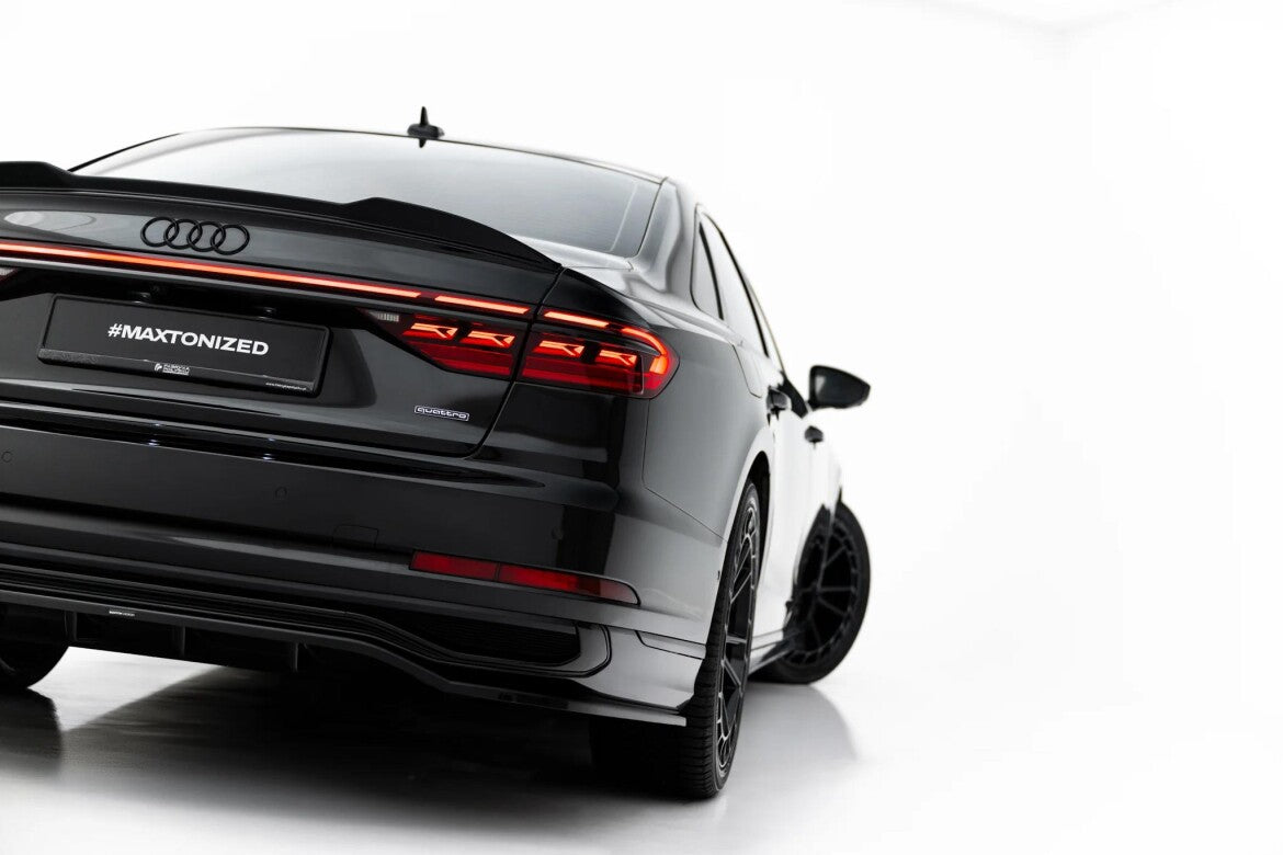 Diffusor RACE passend für Audi A8 S-Line Long D5 Facelift schwarz Hochglanz