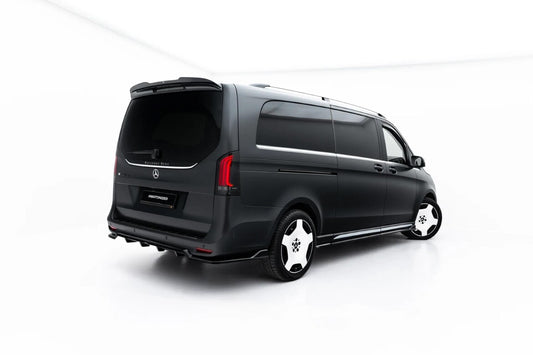 Diffusor RACE passend für Mercedes-Benz V AMG-Line W447 Facelift 2 schwarz Hochglanz