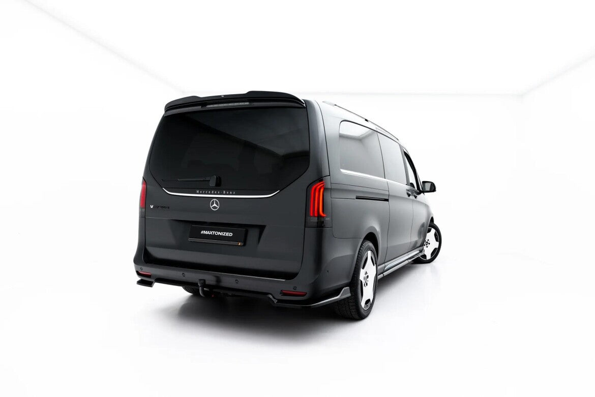 Diffusor RACE passend für Mercedes-Benz V AMG-Line W447 Facelift 2 schwarz Hochglanz