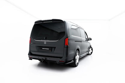 Diffusor RACE passend für Mercedes-Benz V AMG-Line W447 Facelift 2 schwarz Hochglanz