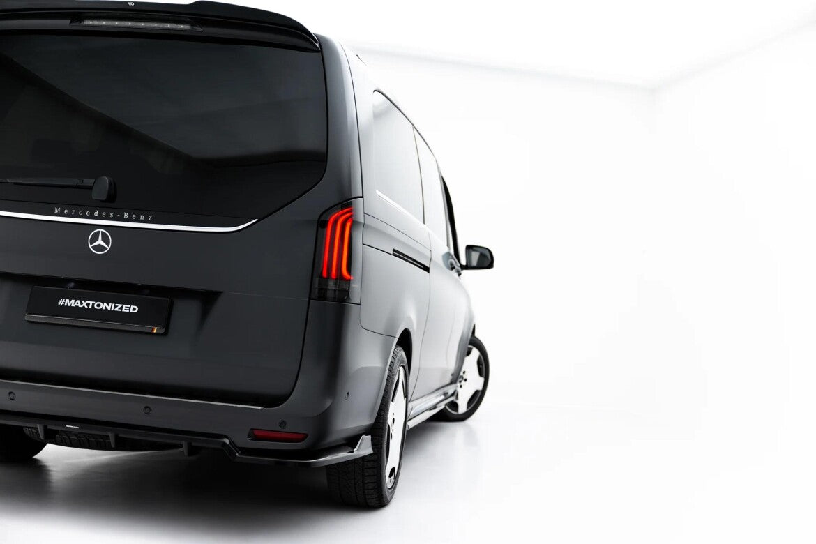Diffusor RACE passend für Mercedes-Benz V AMG-Line W447 Facelift 2 schwarz Hochglanz
