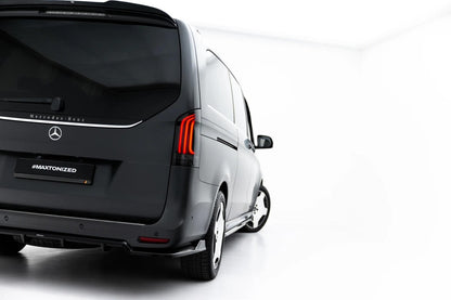 Diffusor RACE passend für Mercedes-Benz V AMG-Line W447 Facelift 2 schwarz Hochglanz