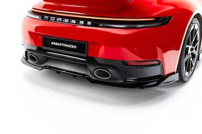 Diffusor RACE passend für Porsche 911 Carrera Aero 992 Facelift schwarz Hochglanz