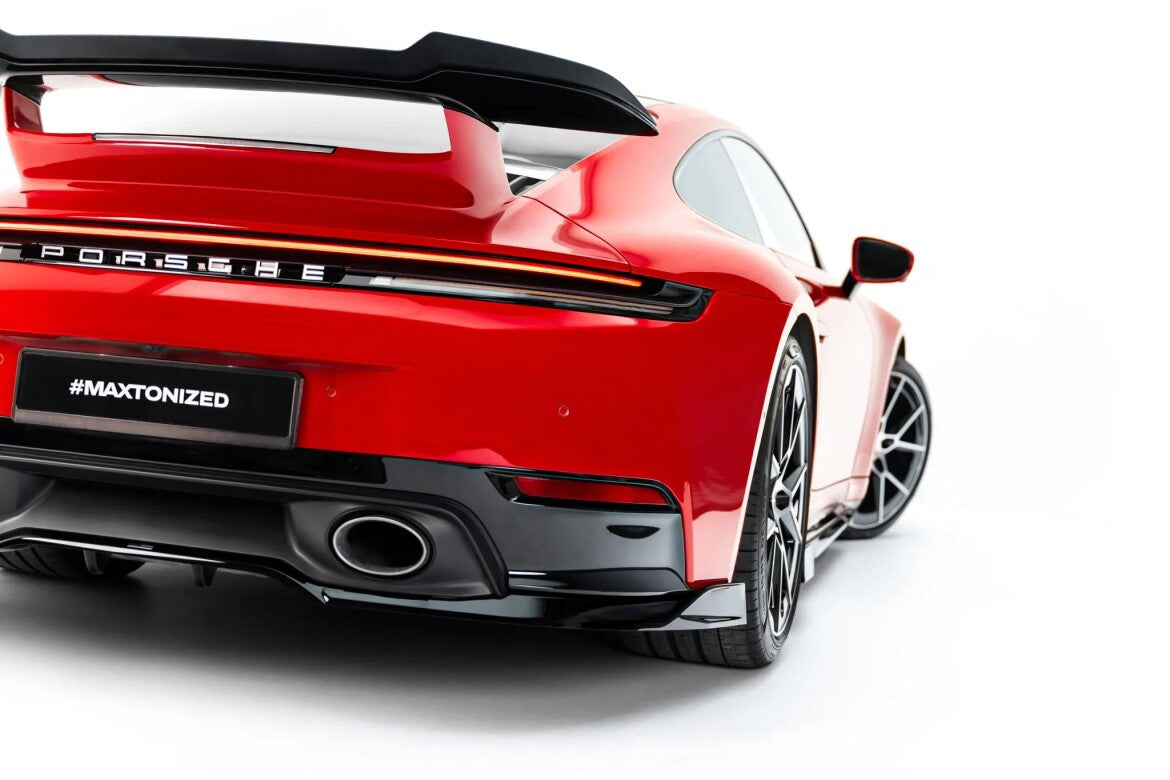 Diffusor RACE passend für Porsche 911 Carrera Aero 992 Facelift schwarz Hochglanz