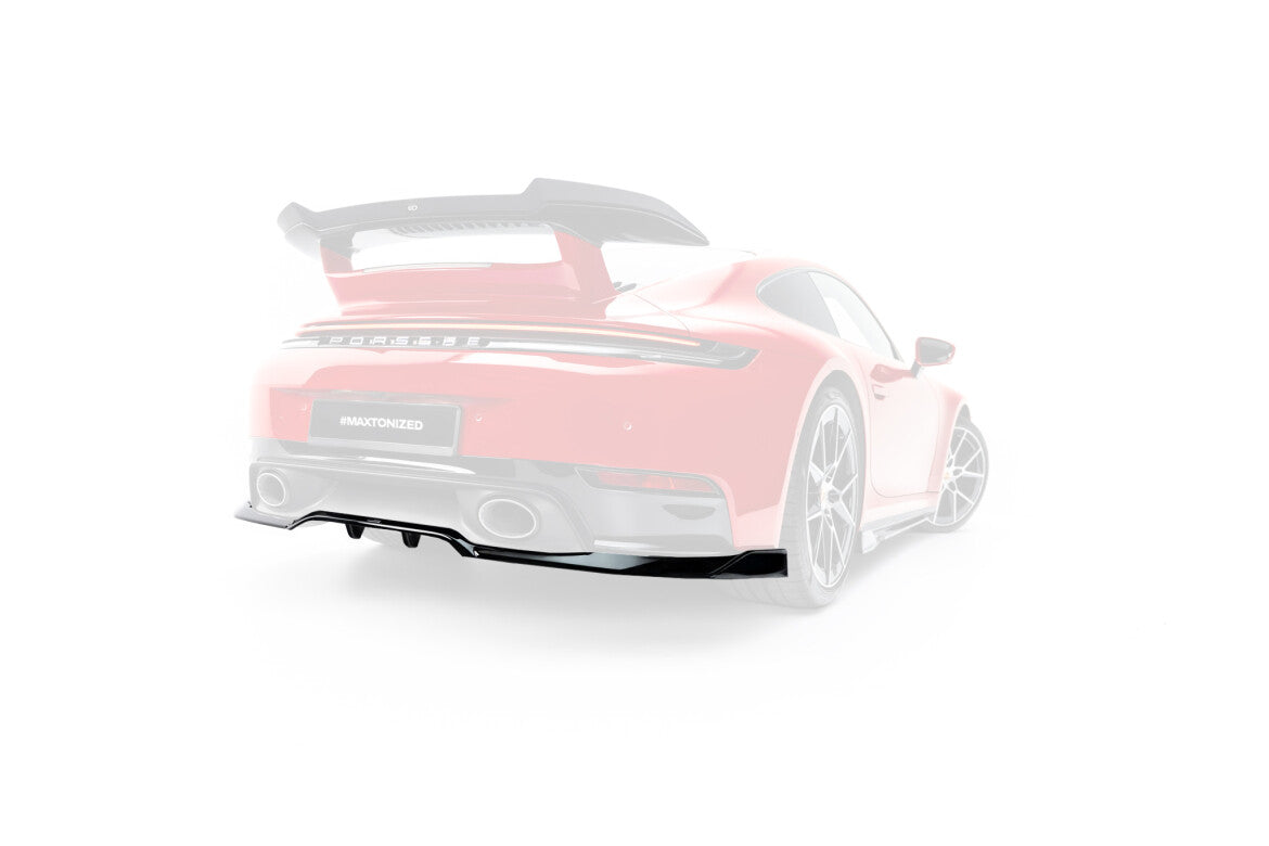 Diffusor RACE passend für Porsche 911 Carrera Aero 992 Facelift schwarz Hochglanz
