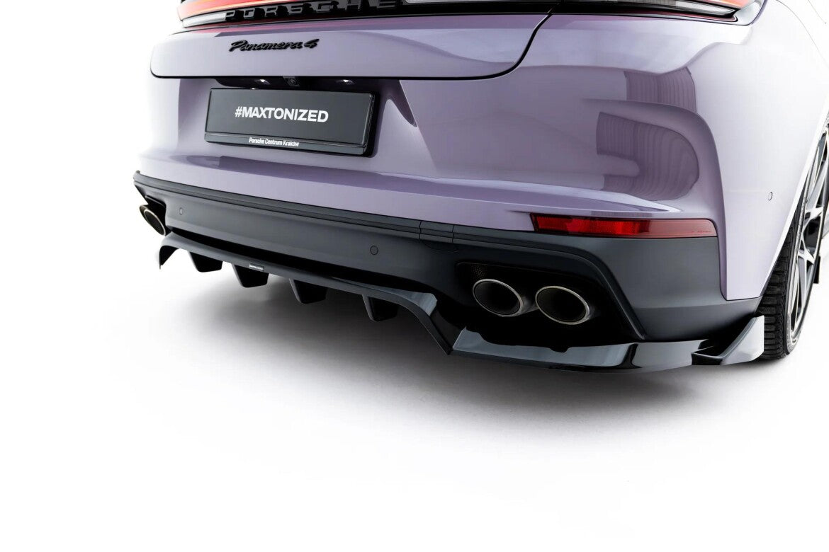 Diffusor RACE passend für Porsche Panamera 4 / 4S E-Hybrid / 4 E-Hybrid 972 schwarz Hochglanz