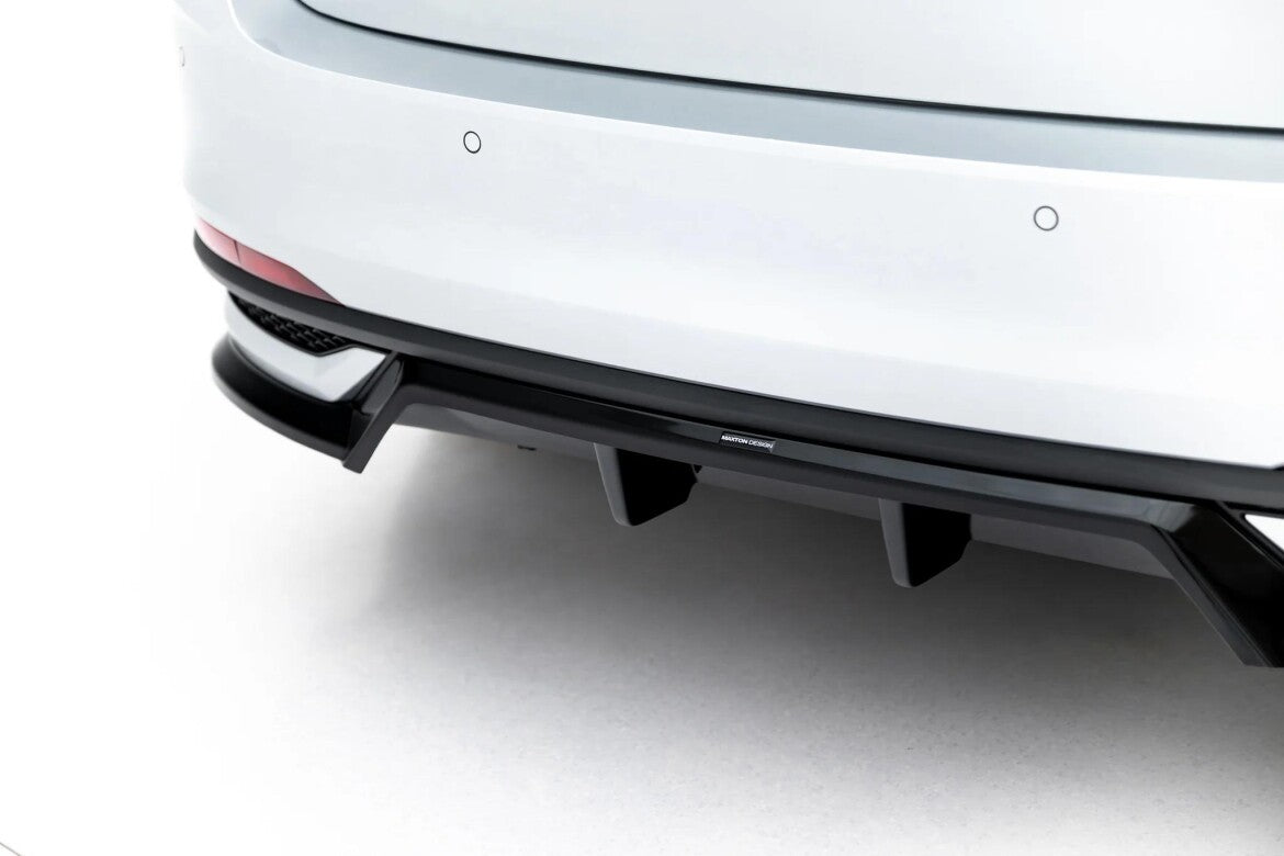 Diffusor RACE passend für Skoda Scala Mk1 Facelift schwarz Hochglanz