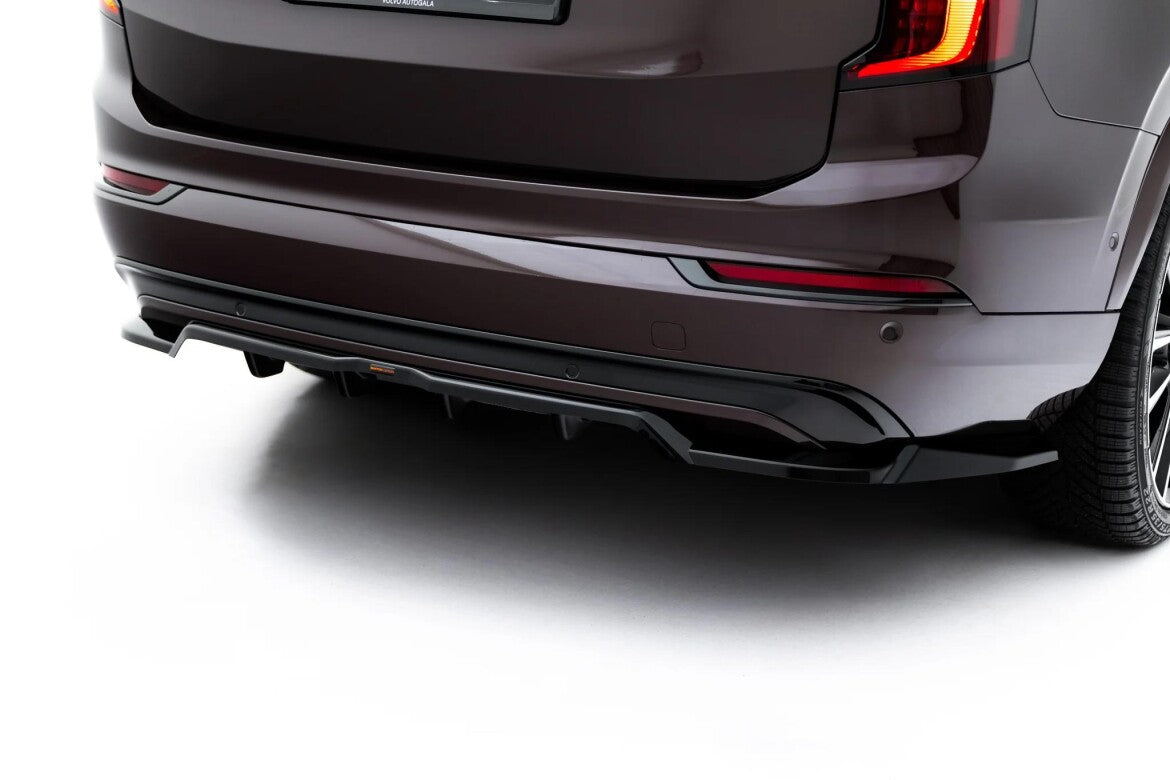 Diffusor RACE passend für Volvo XC90 Mk2 Facelift 2 schwarz Hochglanz