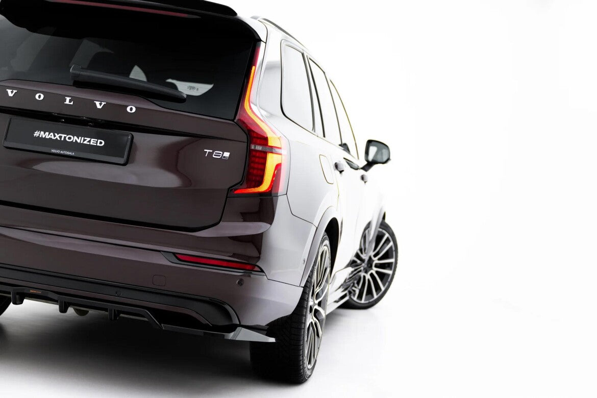 Diffusor RACE passend für Volvo XC90 Mk2 Facelift 2 schwarz Hochglanz