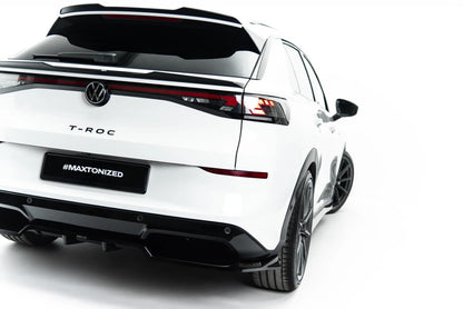 Diffusor RACE passend für VW T-Roc R-Line Mk2 schwarz Hochglanz