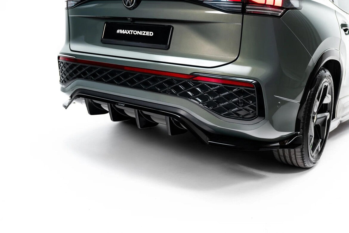 Diffusor RACE passend für VW Tayron R-Line Mk1 schwarz Hochglanz