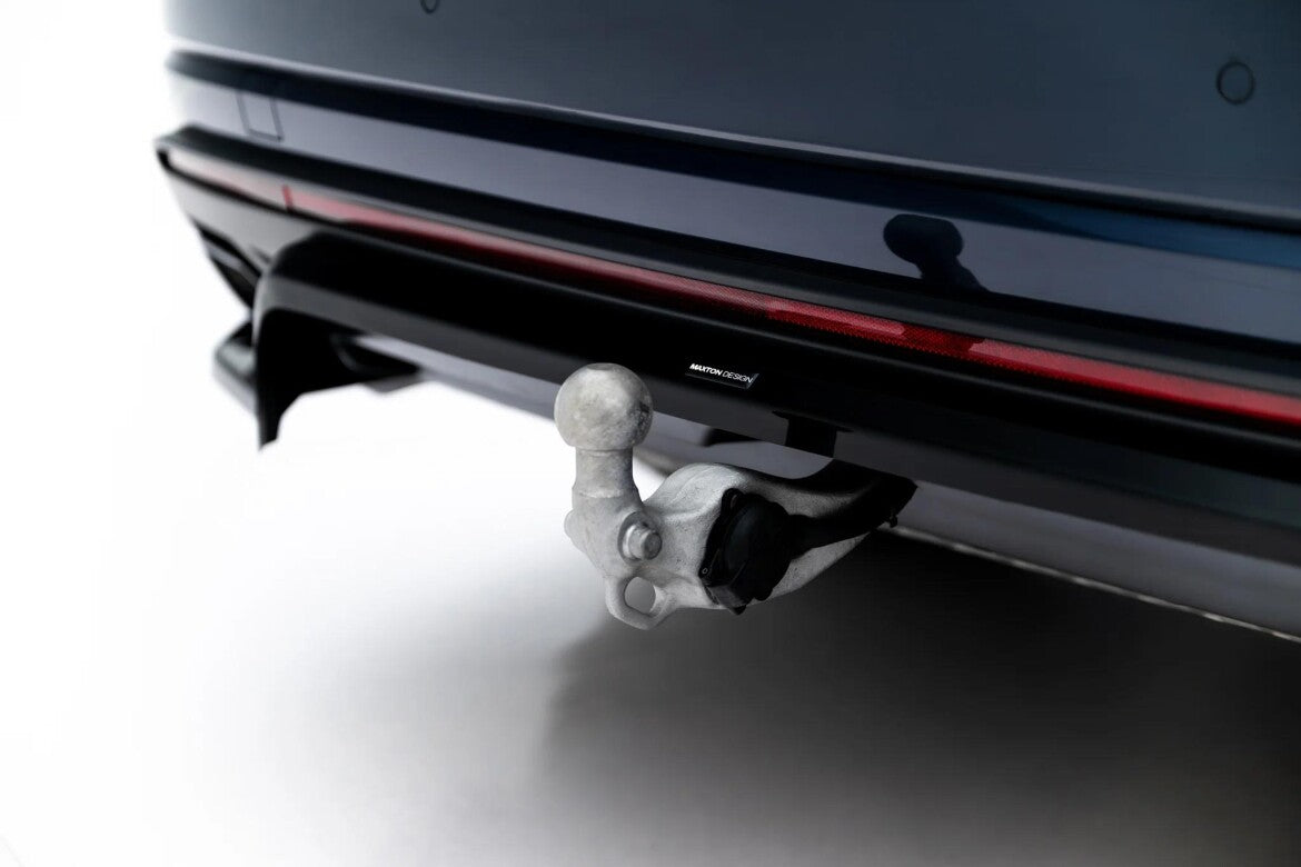 Diffusor RACE passend für VW Touareg Elegance Mk3 Facelift schwarz Hochglanz