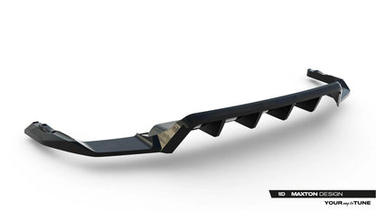 Diffusor RACE passend für VW Touareg Elegance Mk3 Facelift schwarz Hochglanz
