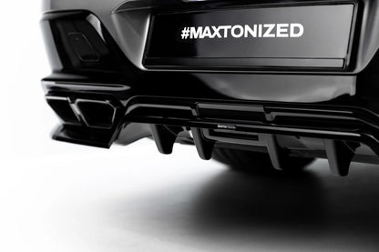 Diffusor RACE V.2 passend für BMW M760e G70 schwarz Hochglanz