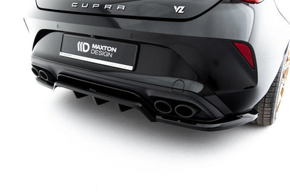 Diffusor RACE V.2 passend für Cupra Leon Hatchback Mk1 Facelift schwarz Hochglanz