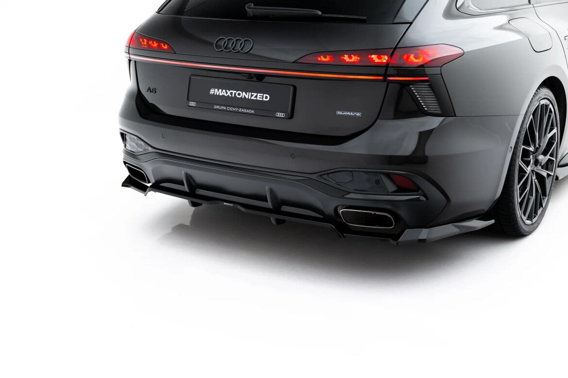 Diffusor RACE V.3 passend für Audi A6 S-Line C9 schwarz Hochglanz