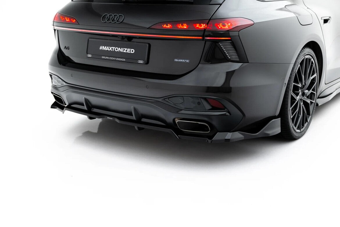 Diffusor RACE V.4 passend für Audi A6 S-Line C9 schwarz Hochglanz