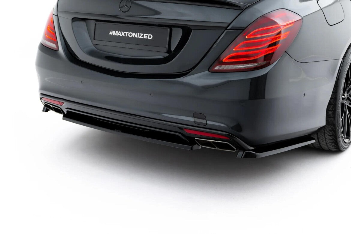 Diffusor V.2 passend für Mercedes-Benz S AMG-Line W222 schwarz Hochglanz