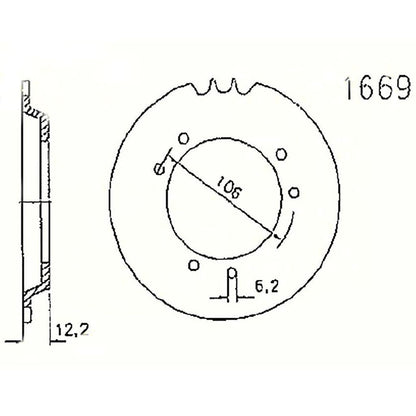 DID Kettensatz für Puch Maxi N/S E50 Automatik 0000 Kettenkit