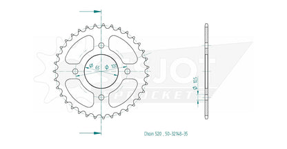 DID Kettensatz für SYM Wolf SB250Ni 13-16 520 VX3 Kettenkit