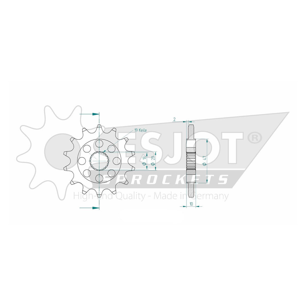 AFAM Kettensatz für ZONTES 125 G1 ABS 2021 520 XHR2G Kettenkit