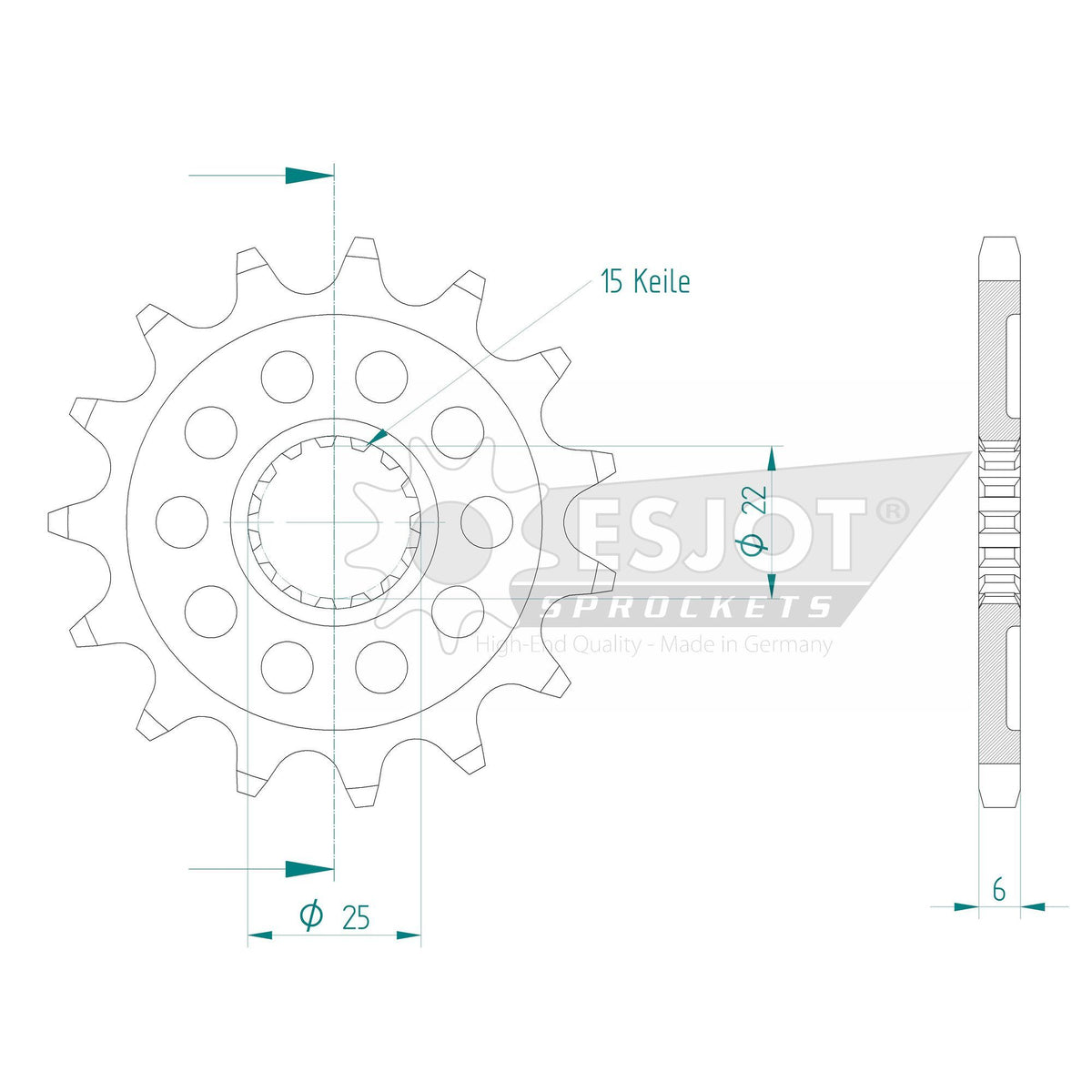 AFAM Kettensatz für Royal Enfield Shotgun 650 ABS 24-25 520 XSRG Kettenkit