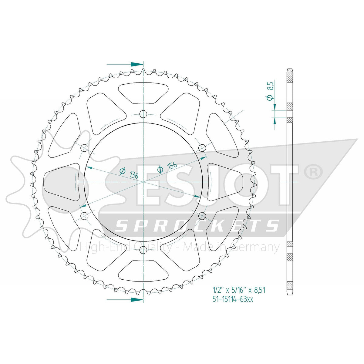 DID Kettensatz für Fantic XEF Enduro 125 21-22 428 VX Kettenkit