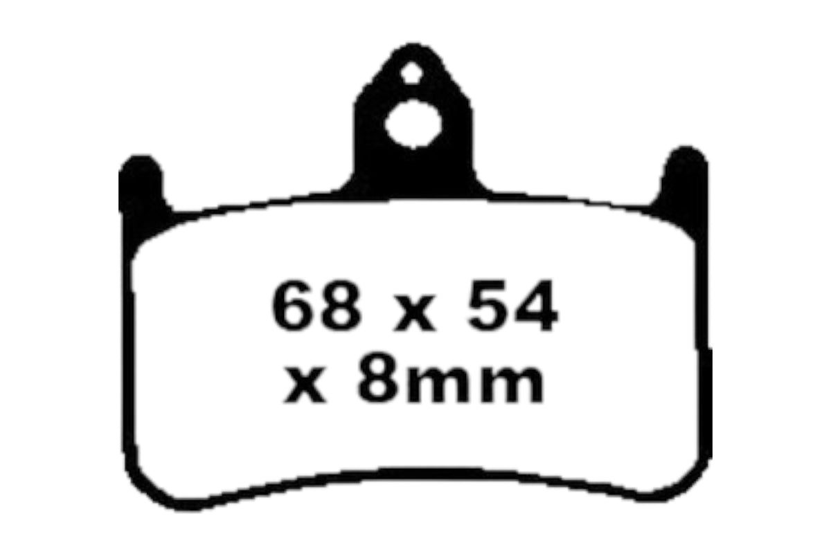 Bremsklötze Bremsbeläge EBC EPFA 187 HH 1x Satz (2 Stück)