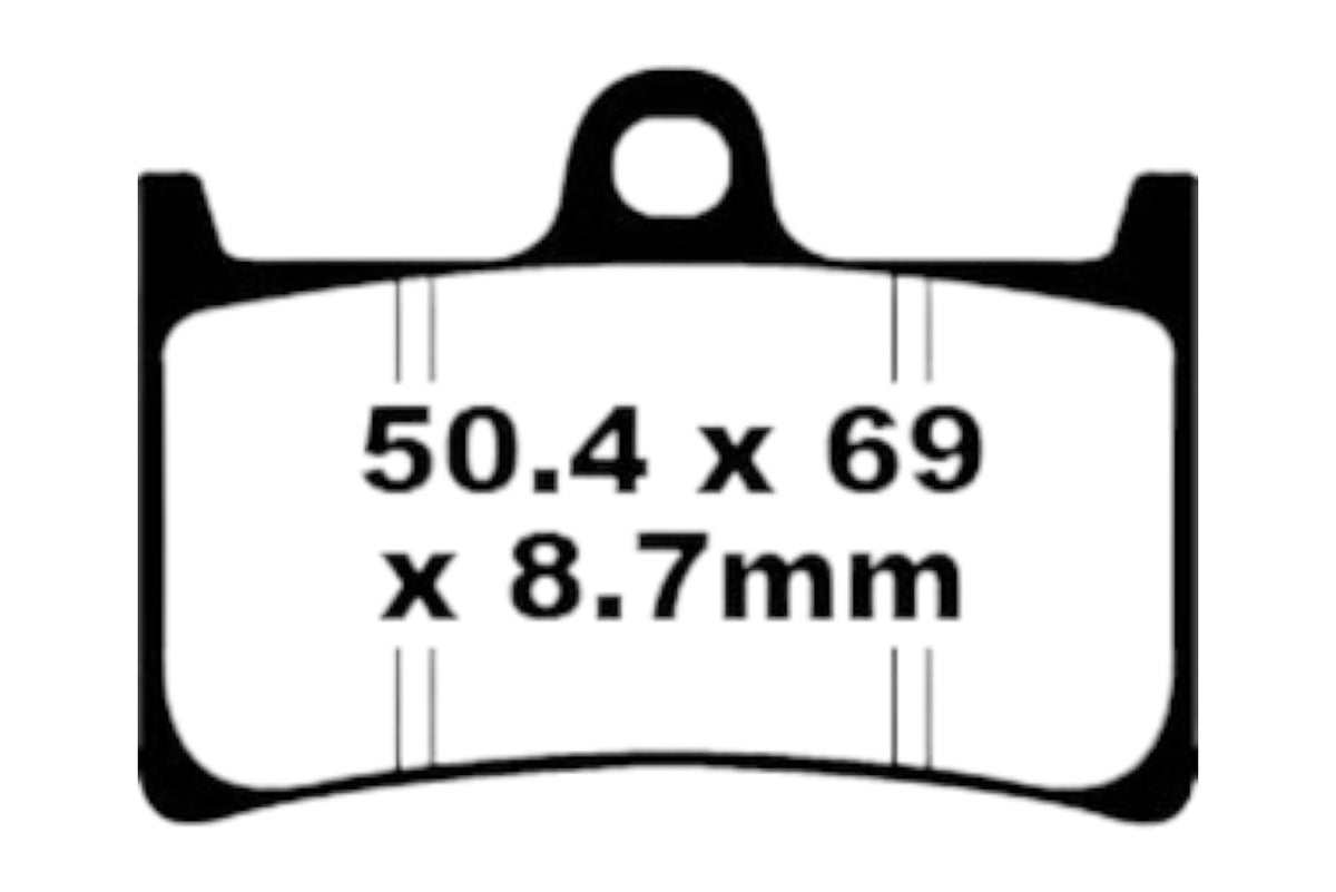 Bremsklötze Bremsbeläge EBC EPFA 252 HH 1x Satz (2 Stück)