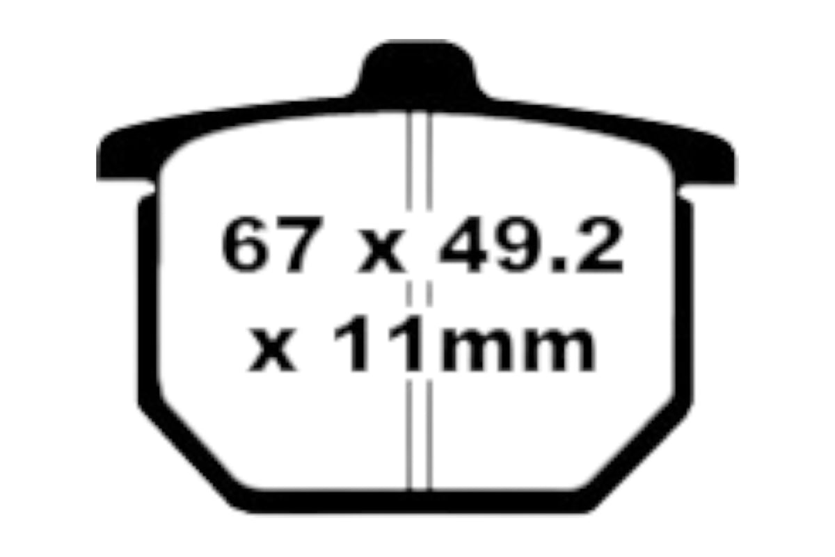 Bremsklötze Bremsbeläge EBC FA 029 1x Satz (2 Stück)