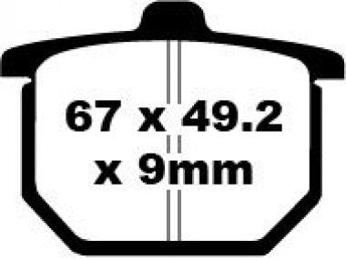 Bremsklötze Bremsbeläge EBC FA 031 1x Satz (2 Stück)