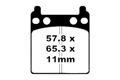 Bremsklötze Bremsbeläge EBC FA 032 1x Satz (2 Stück)