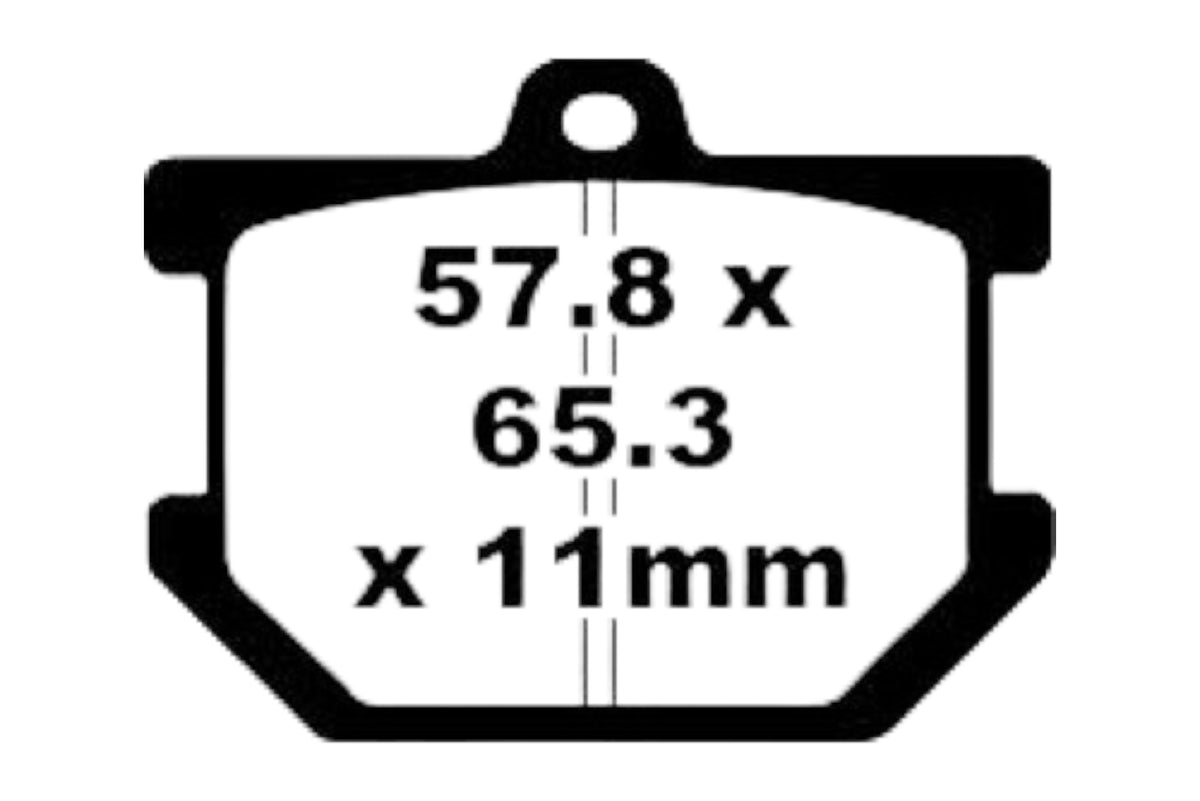 Bremsklötze Bremsbeläge EBC FA 034 1x Satz (2 Stück)