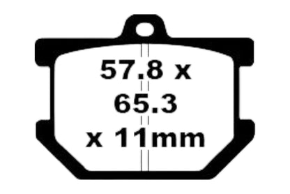 Bremsklötze Bremsbeläge EBC FA 034 1x Satz (2 Stück)