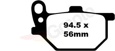 Bremsklötze Bremsbeläge EBC FA 041 1x Satz (2 Stück)