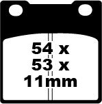 Bremsklötze Bremsbeläge EBC FA 045 1x Satz (2 Stück)