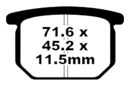 Bremsklötze Bremsbeläge EBC FA 065 1x Satz (2 Stück)