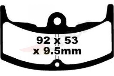 Bremsklötze Bremsbeläge EBC FA 080/2 1x Satz (2 Stück)