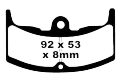 Bremsklötze Bremsbeläge EBC FA 080 1x Satz (2 Stück)