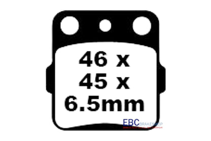 Bremsklötze Bremsbeläge EBC FA 084/3 R (2 Stück)
