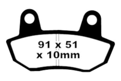 Bremsklötze Bremsbeläge EBC FA 090 1x Satz (2 Stück)