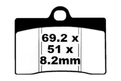 Bremsklötze Bremsbeläge EBC FA 095 1x Satz (2 Stück)