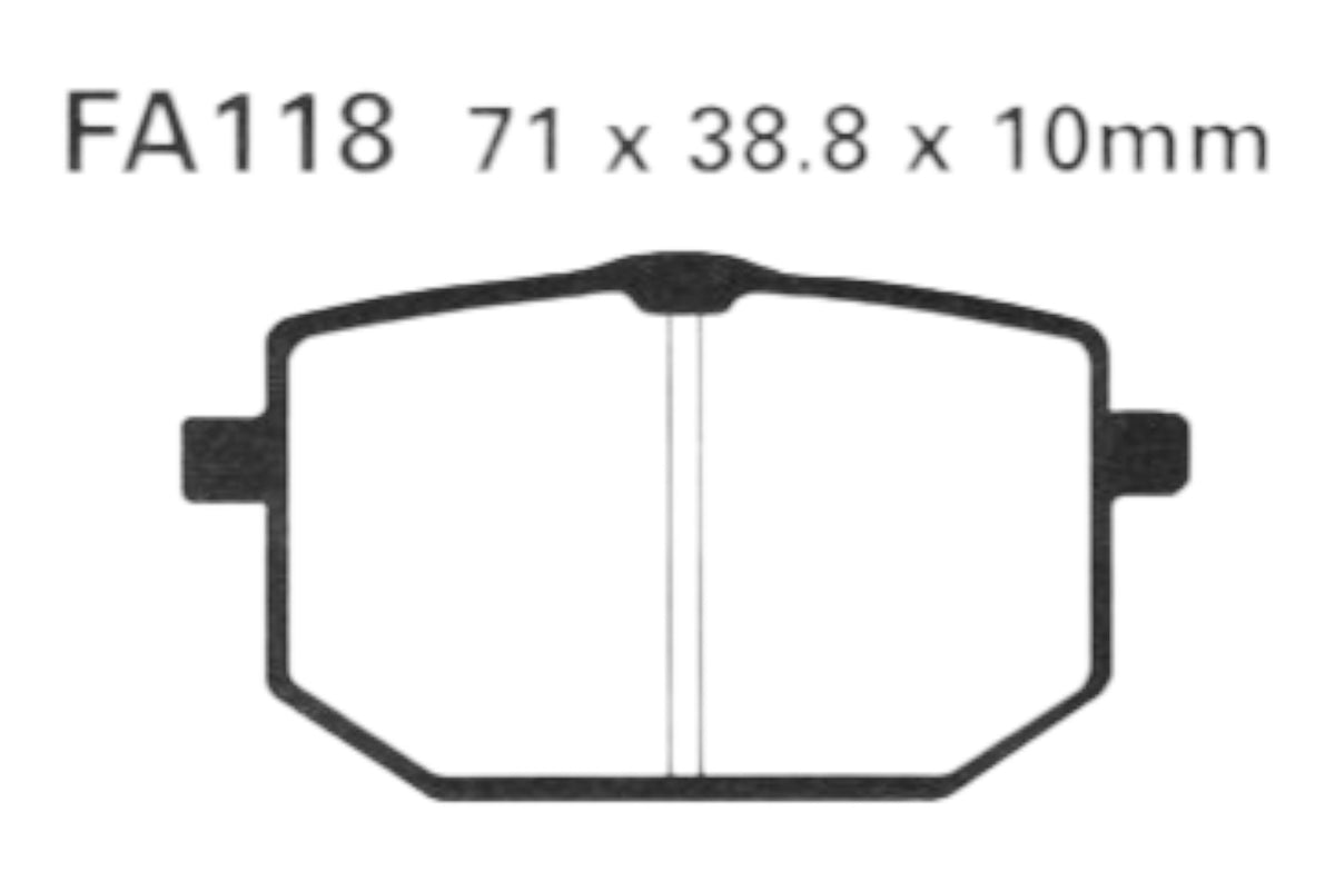 Bremsklötze Bremsbeläge EBC FA 118 1x Satz (2 Stück)