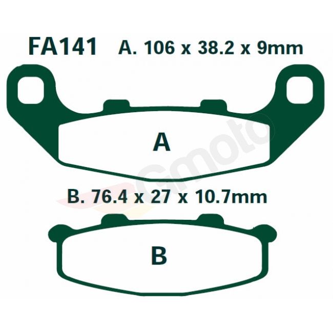 Bremsklötze Bremsbeläge EBC FA 141 1x Satz (2 Stück)