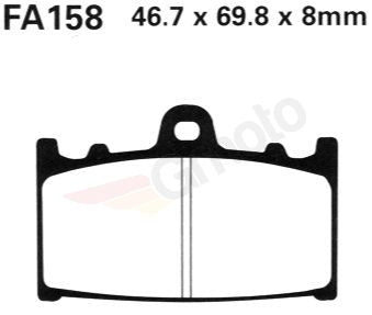 Bremsklötze Bremsbeläge EBC FA 158 1x Satz (2 Stück)