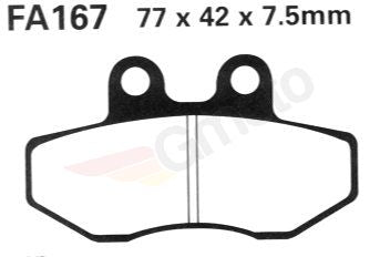 Bremsklötze Bremsbeläge EBC FA 167 HH 1x Satz (2 Stück)