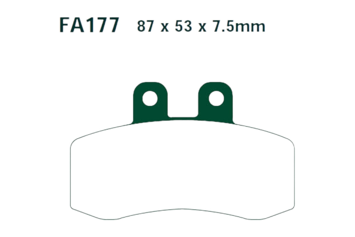 Bremsklötze Bremsbeläge EBC FA 177 1x Satz (2 Stück)